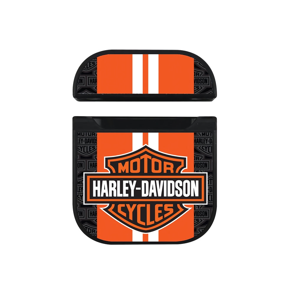 Harley Davidson Orange Stripe Apple AirPods Case - Altracase