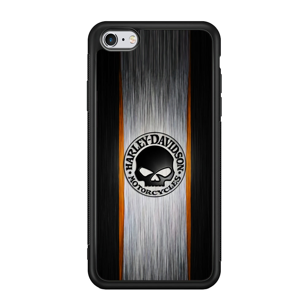 Harley Davidson Skull Circle iPhone 6 Plus | 6s Plus Case-Mobile Phone Case-Rubber Black (2D Case)-Altracase