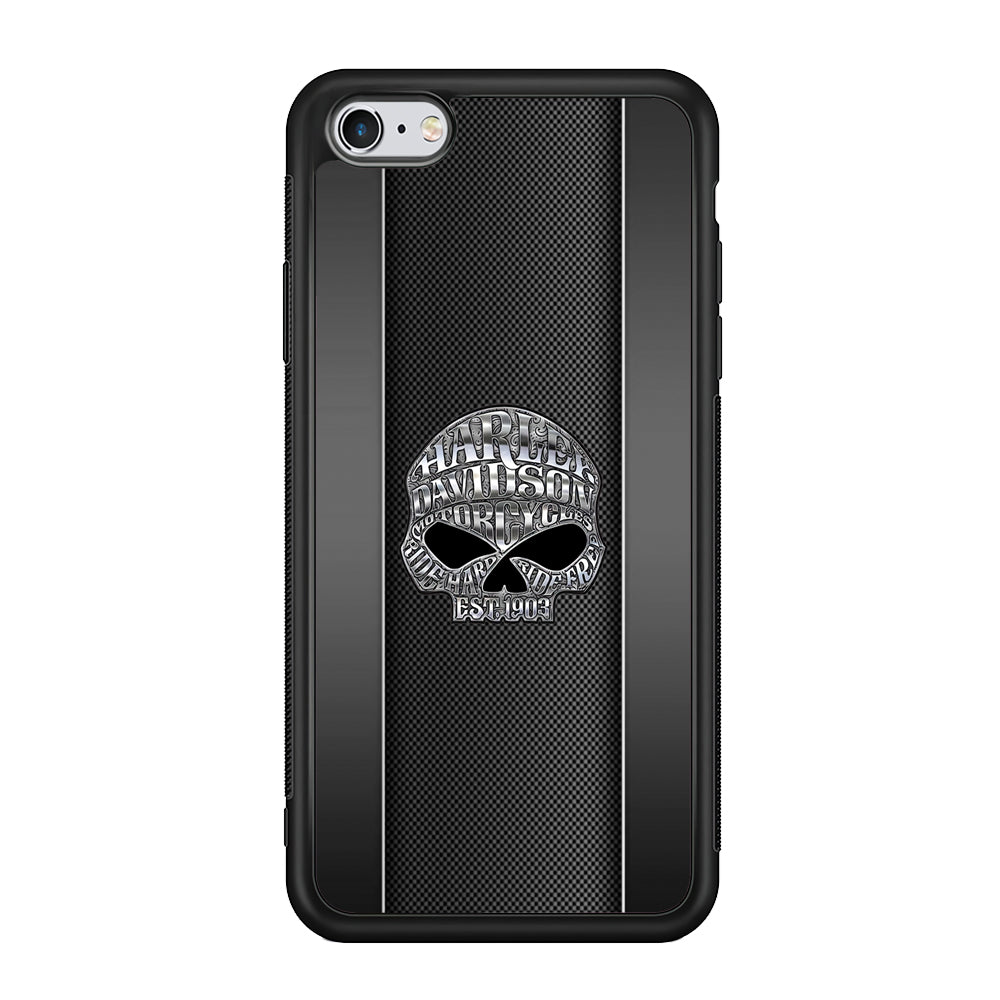 Harley Davidson Skull Design iPhone 6 | 6s Case-Mobile Phone Case-Rubber Black (2D Case)-Altracase