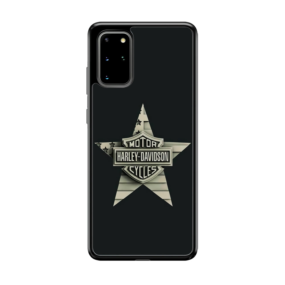 Harley Davidson Star Logo Samsung Galaxy S20 Plus Case-Mobile Phone Case-Rubber Black (2D Case)-Altracase