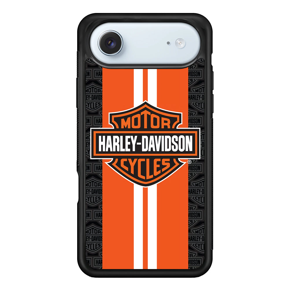 Harley Davidson White Striped Orange iPhone 17 Air Case - Altracase