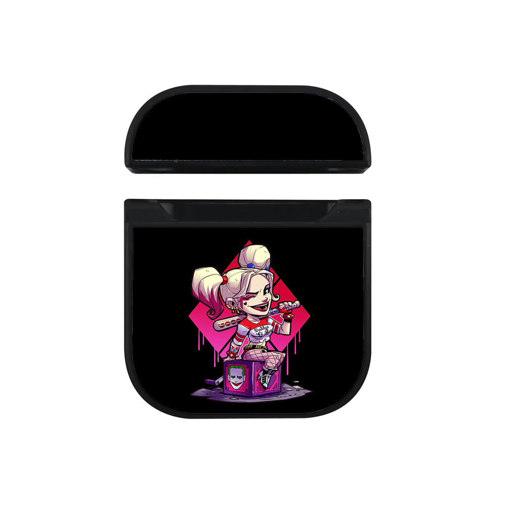 Harley Quinn Chibi Apple AirPods Case-AirPod Case-Black-Altracase