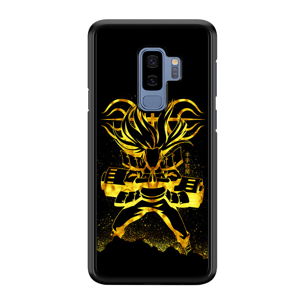 Hashirama Senju Gold Samsung Galaxy S9 Plus Case-Phone Case-Rubber Black (2D Case)-Altracase