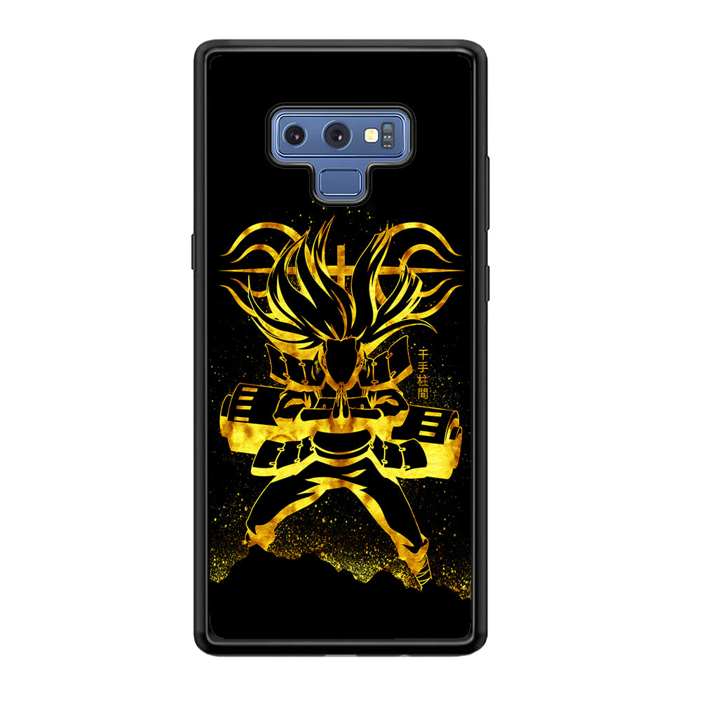 Hashirama Senju Gold Samsung Galaxy Note 9 Case-Phone Case-Rubber Black (2D Case)-Altracase