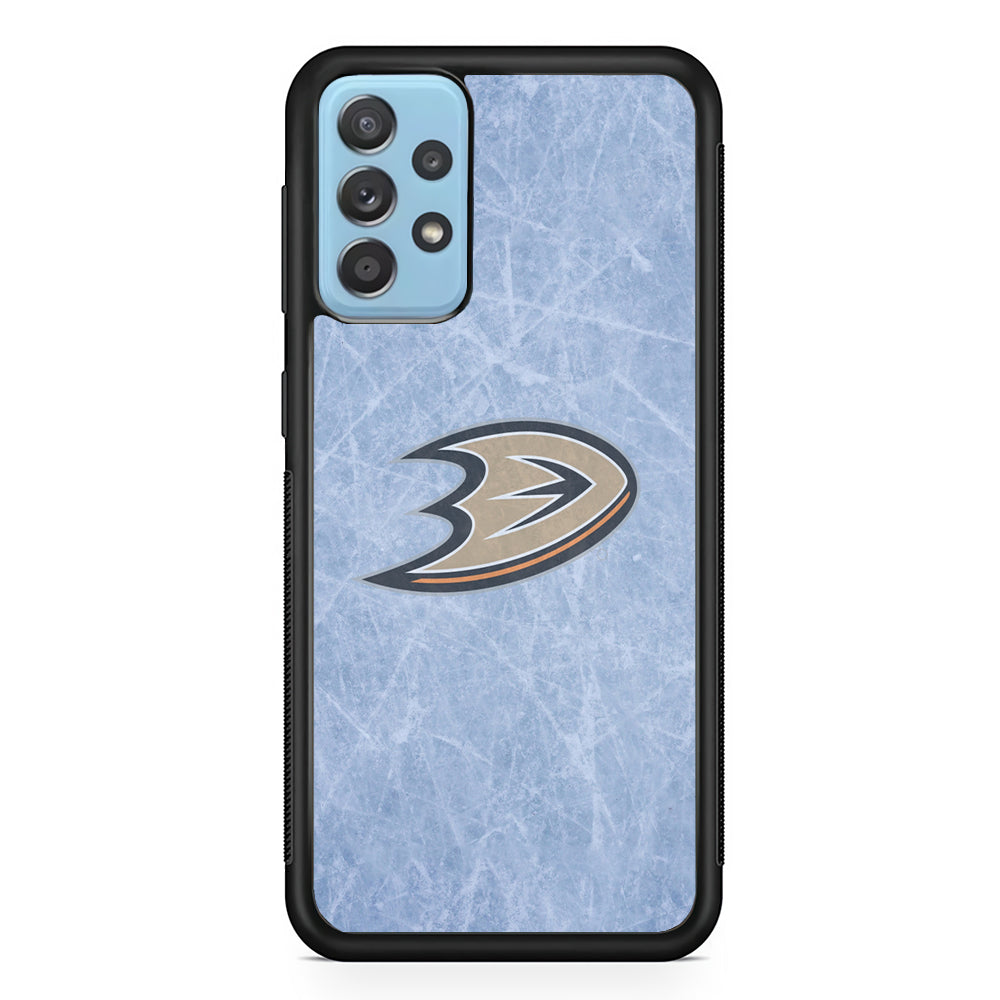 Hockey Anaheim Ducks NHL 001 Samsung Galaxy A52 Case-Phone Case-Rubber Black (2D Case)-Altracase