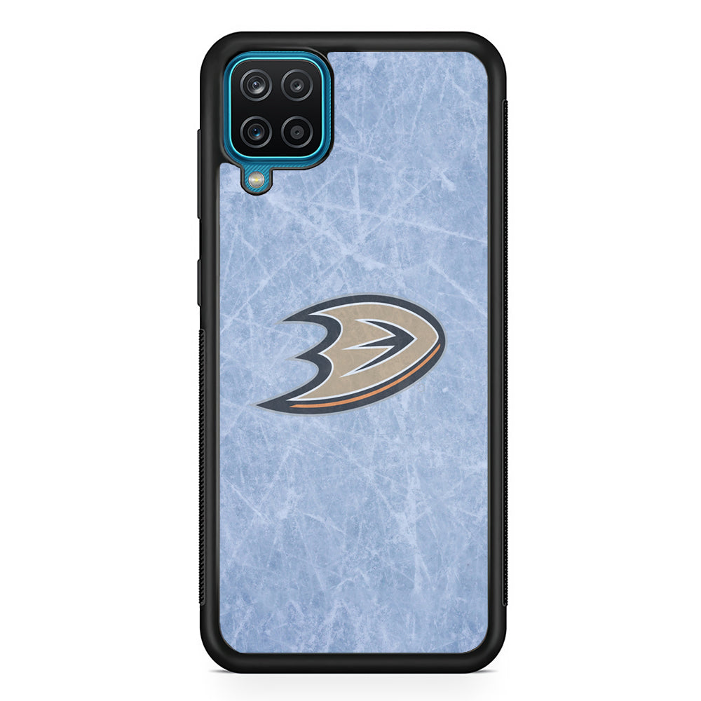 Hockey Anaheim Ducks NHL 001 Samsung Galaxy A12 Case-Phone Case-Rubber Black (2D Case)-Altracase
