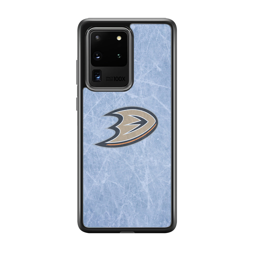 Hockey Anaheim Ducks NHL 001 Samsung Galaxy S20 Ultra Case-Phone Case-Rubber Black (2D Case)-Altracase
