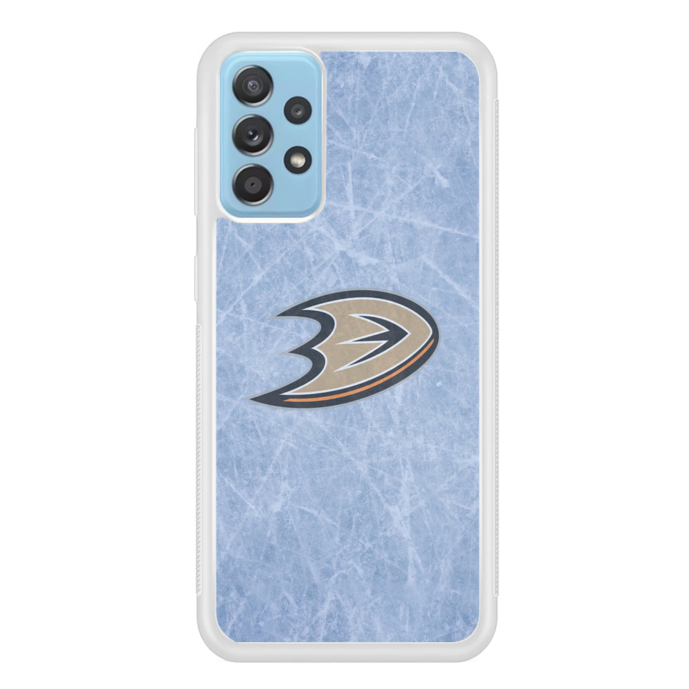 Hockey Anaheim Ducks NHL 001 Samsung Galaxy A52 Case-Phone Case-Rubber White (2D Case)-Altracase