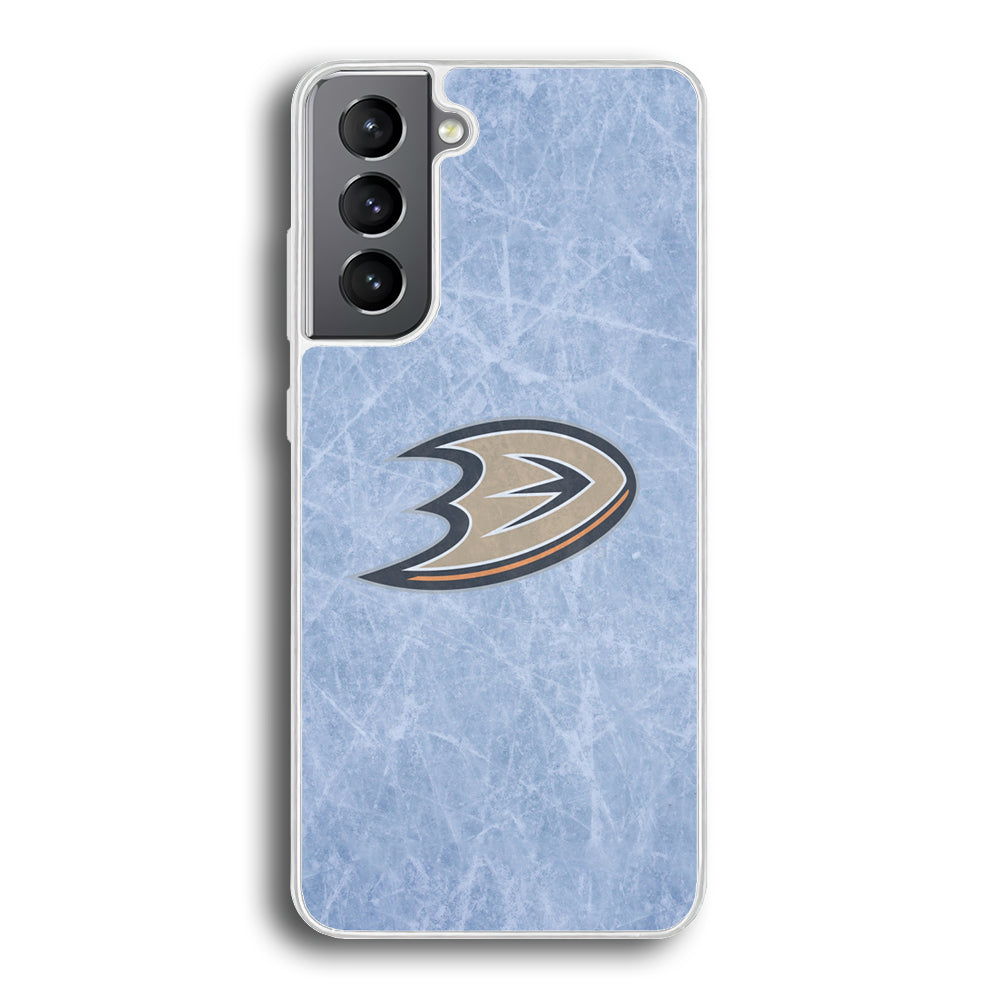 Hockey Anaheim Ducks NHL 001 Samsung Galaxy S21 Plus Case-Phone Case-Rubber White (2D Case)-Altracase