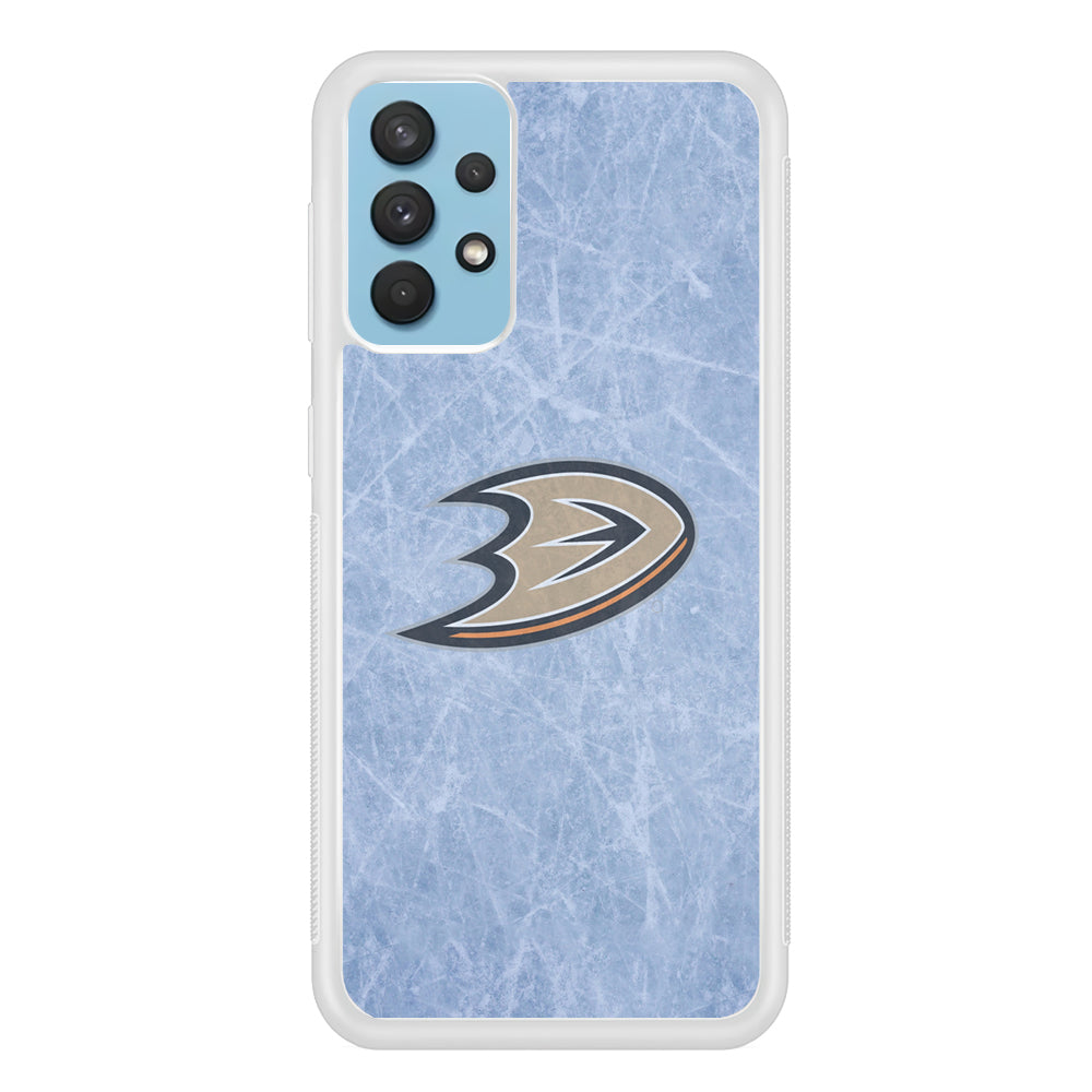 Hockey Anaheim Ducks NHL 001 Samsung Galaxy A32 Case-Phone Case-Rubber White (2D Case)-Altracase