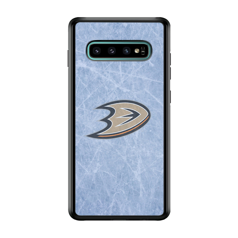Hockey Anaheim Ducks NHL 001 Samsung Galaxy S10 Plus Case-Phone Case-Rubber Black (2D Case)-Altracase