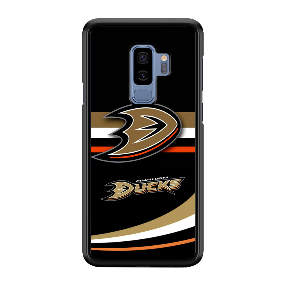 Hockey Anaheim Ducks NHL 002 Samsung Galaxy S9 Plus Case-Phone Case-Rubber Black (2D Case)-Altracase