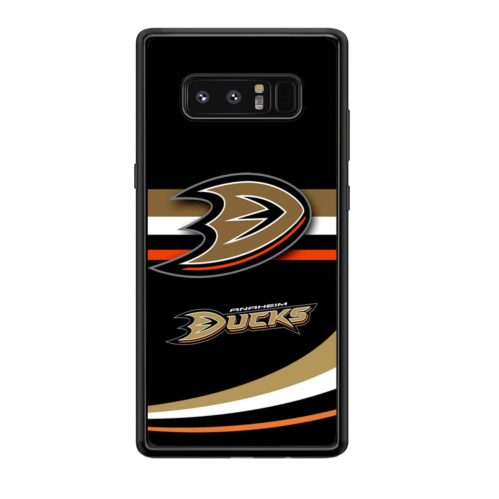 Hockey Anaheim Ducks NHL 002 Samsung Galaxy Note 8 Case-Phone Case-Rubber Black (2D Case)-Altracase