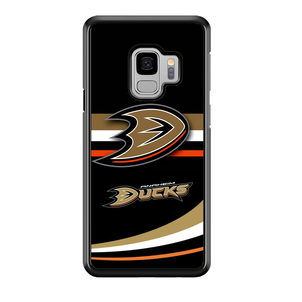 Hockey Anaheim Ducks NHL 002 Samsung Galaxy S9 Case-Phone Case-Rubber Black (2D Case)-Altracase