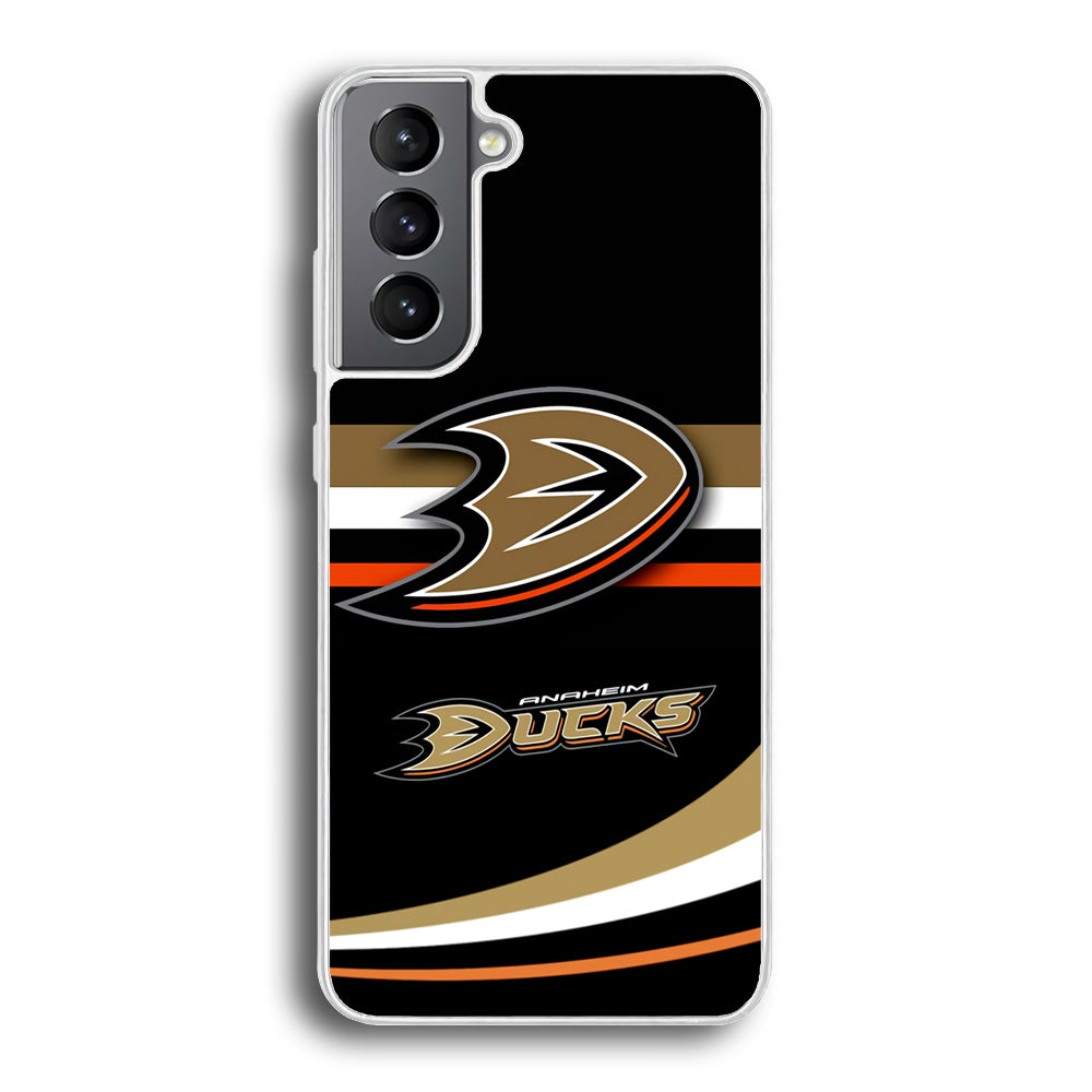 Hockey Anaheim Ducks NHL 002 Samsung Galaxy S21 Plus Case-Phone Case-Rubber White (2D Case)-Altracase