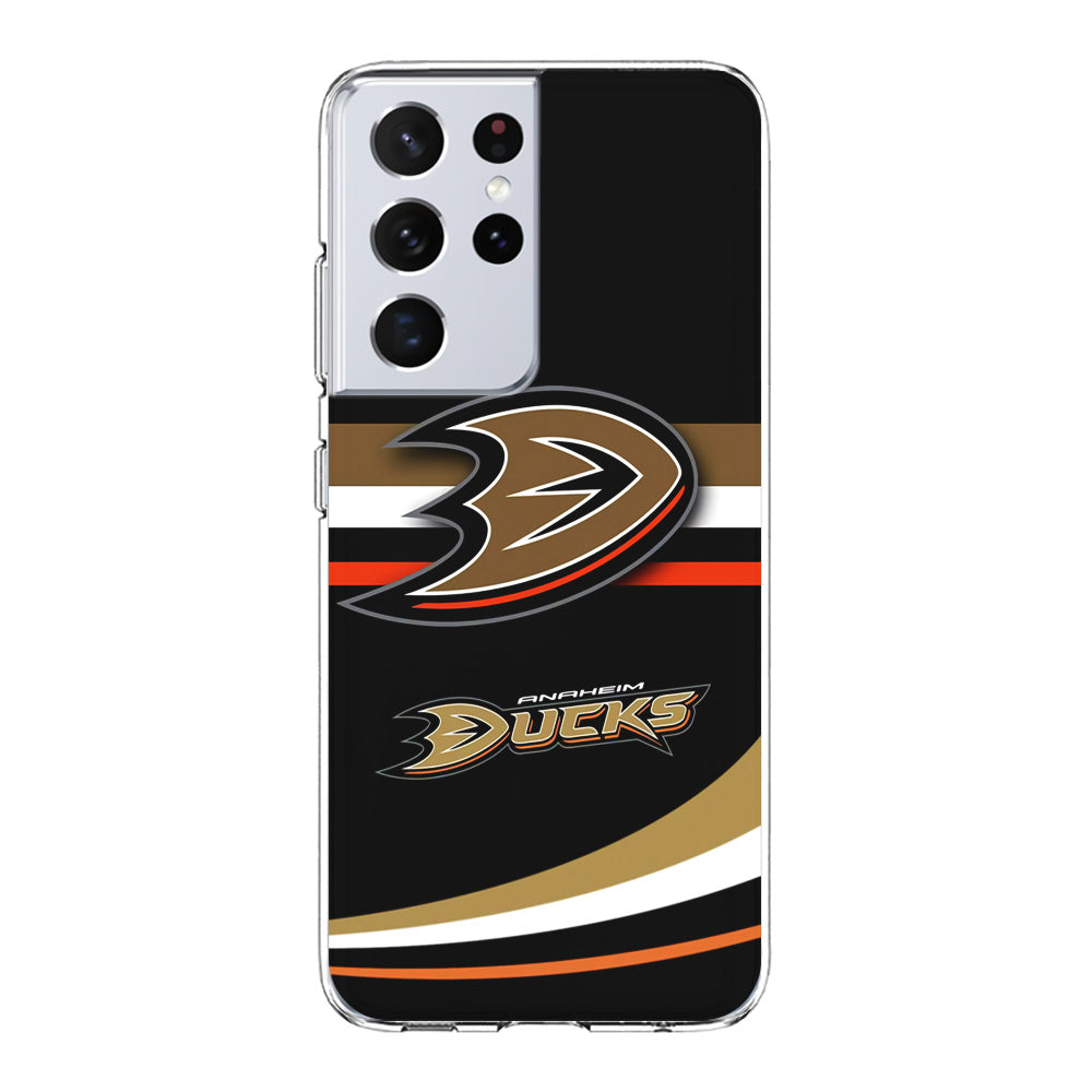 Hockey Anaheim Ducks NHL 002 Samsung Galaxy S23 Ultra Case-Phone Case-Clear Soft Case-Altracase