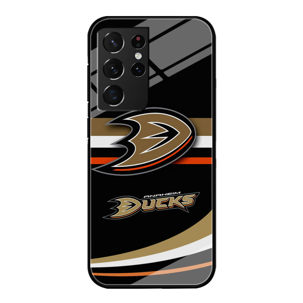 Hockey Anaheim Ducks NHL 002 Samsung Galaxy S24 Ultra Case-Phone Case-Tempered Glass Case-Altracase