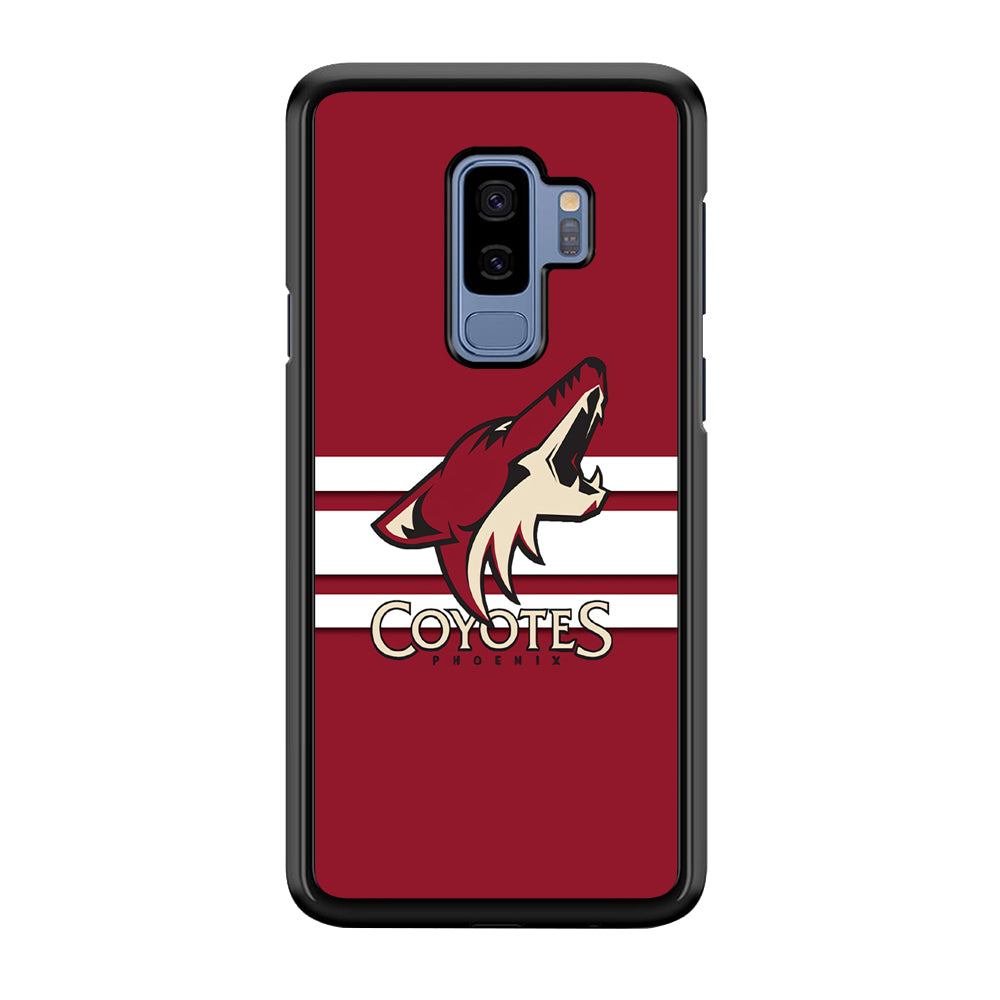 Hockey Arizona Coyotes NHL 001 Samsung Galaxy S9 Plus Case-Phone Case-Rubber Black (2D Case)-Altracase