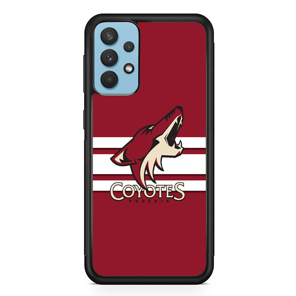 Hockey Arizona Coyotes NHL 001 Samsung Galaxy A32 Case-Phone Case-Rubber Black (2D Case)-Altracase