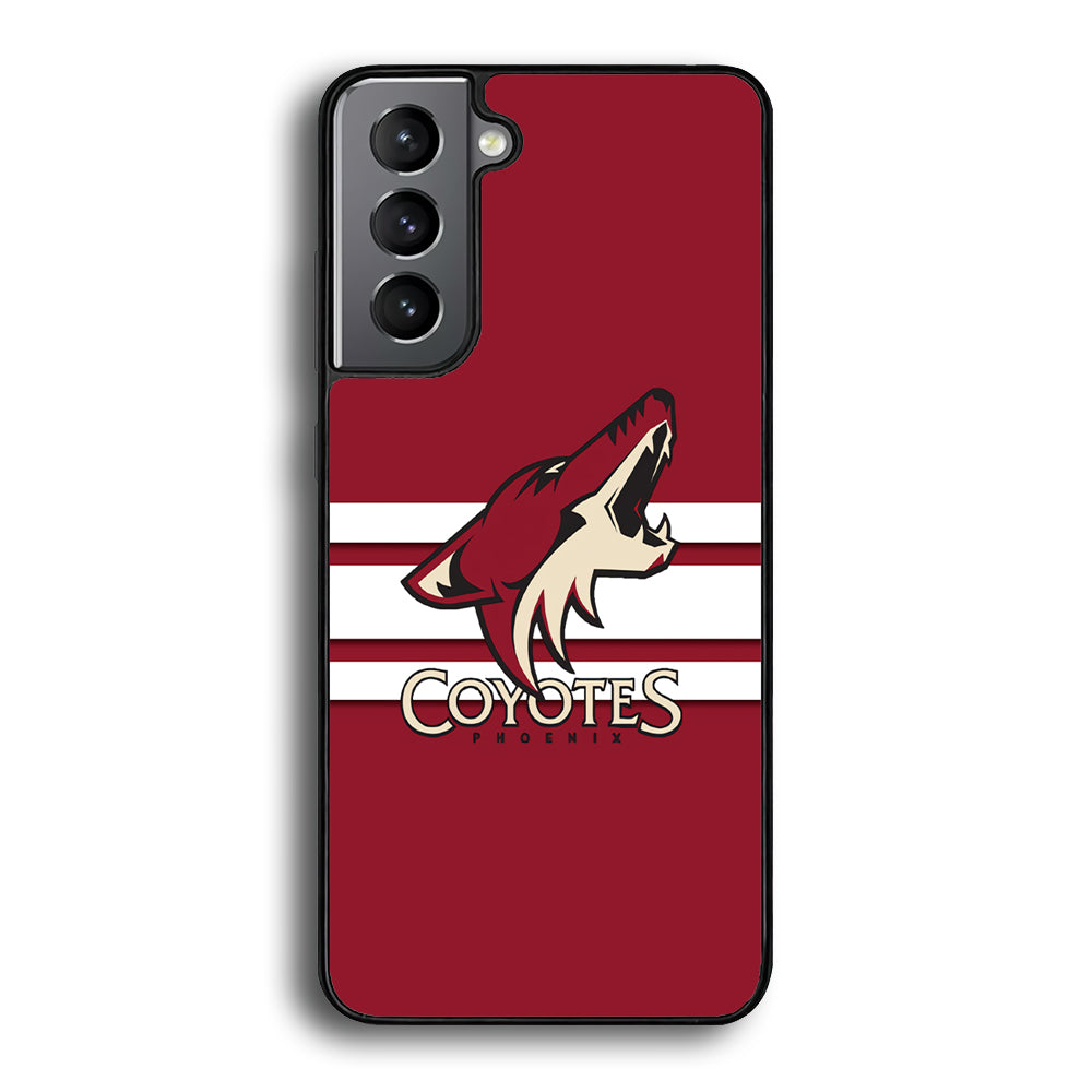 Hockey Arizona Coyotes NHL 001 Samsung Galaxy S23 Plus Case-Phone Case-Rubber Black (2D Case)-Altracase