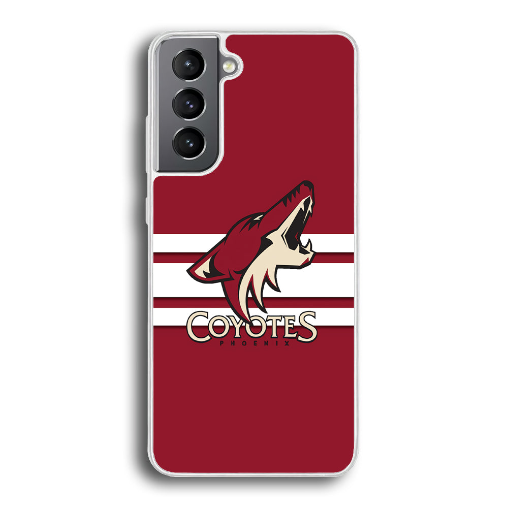 Hockey Arizona Coyotes NHL 001 Samsung Galaxy S21 Plus Case-Phone Case-Rubber White (2D Case)-Altracase