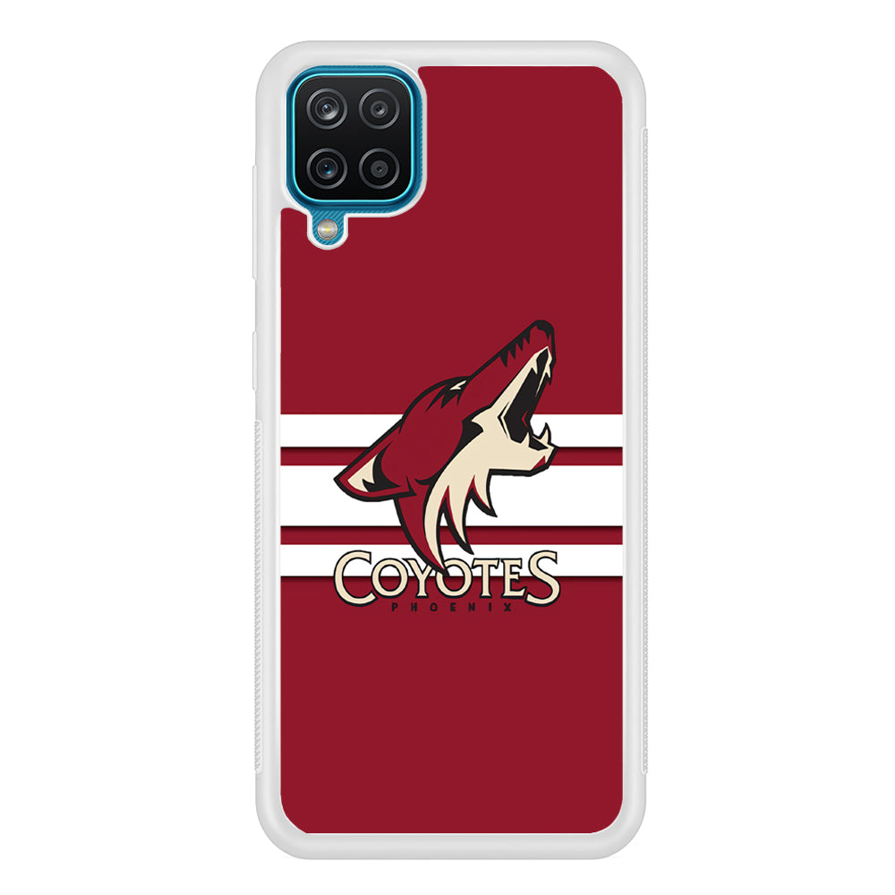 Hockey Arizona Coyotes NHL 001 Samsung Galaxy A12 Case-Phone Case-Rubber White (2D Case)-Altracase