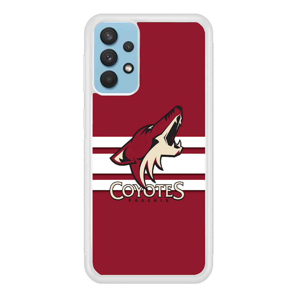 Hockey Arizona Coyotes NHL 001 Samsung Galaxy A32 Case-Phone Case-Rubber White (2D Case)-Altracase