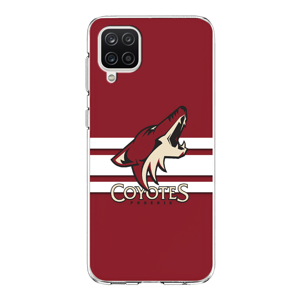 Hockey Arizona Coyotes NHL 001 Samsung Galaxy A12 Case-Phone Case-Clear Soft Case-Altracase