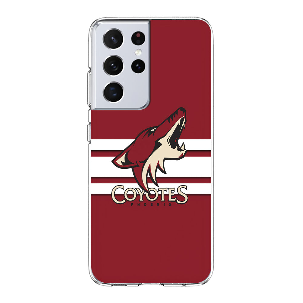 Hockey Arizona Coyotes NHL 001 Samsung Galaxy S21 Ultra Case-Phone Case-Clear Soft Case-Altracase
