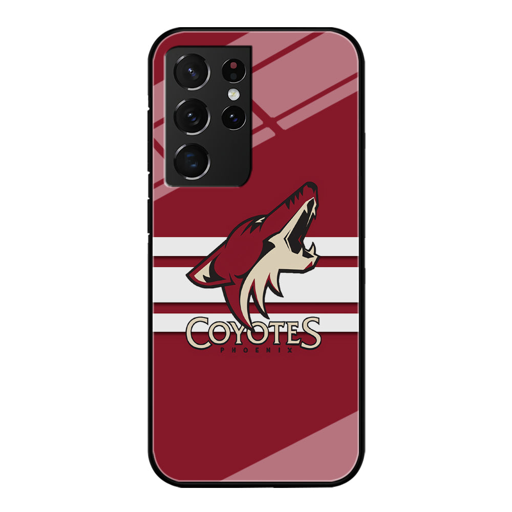 Hockey Arizona Coyotes NHL 001 Samsung Galaxy S21 Ultra Case-Phone Case-Tempered Glass Case-Altracase