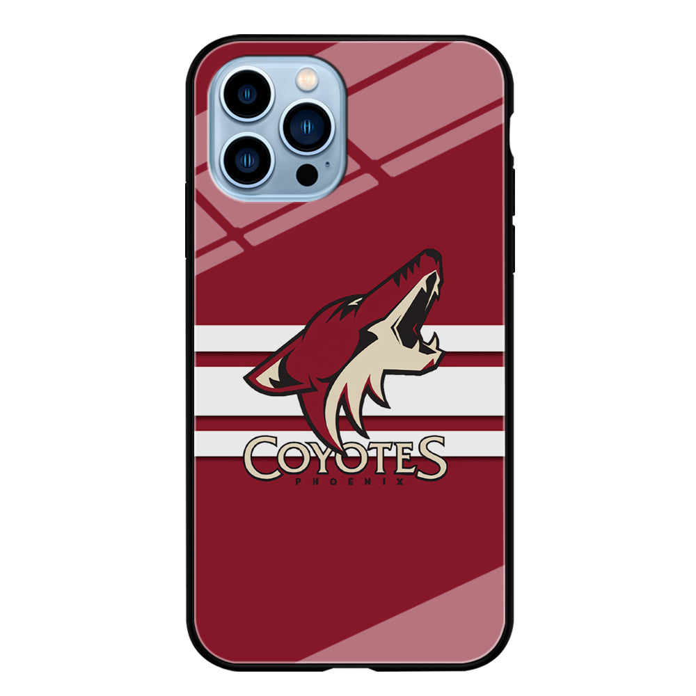 Hockey Arizona Coyotes NHL 001 iPhone 14 Pro Max Case-Phone Case-Tempered Glass Case-Altracase