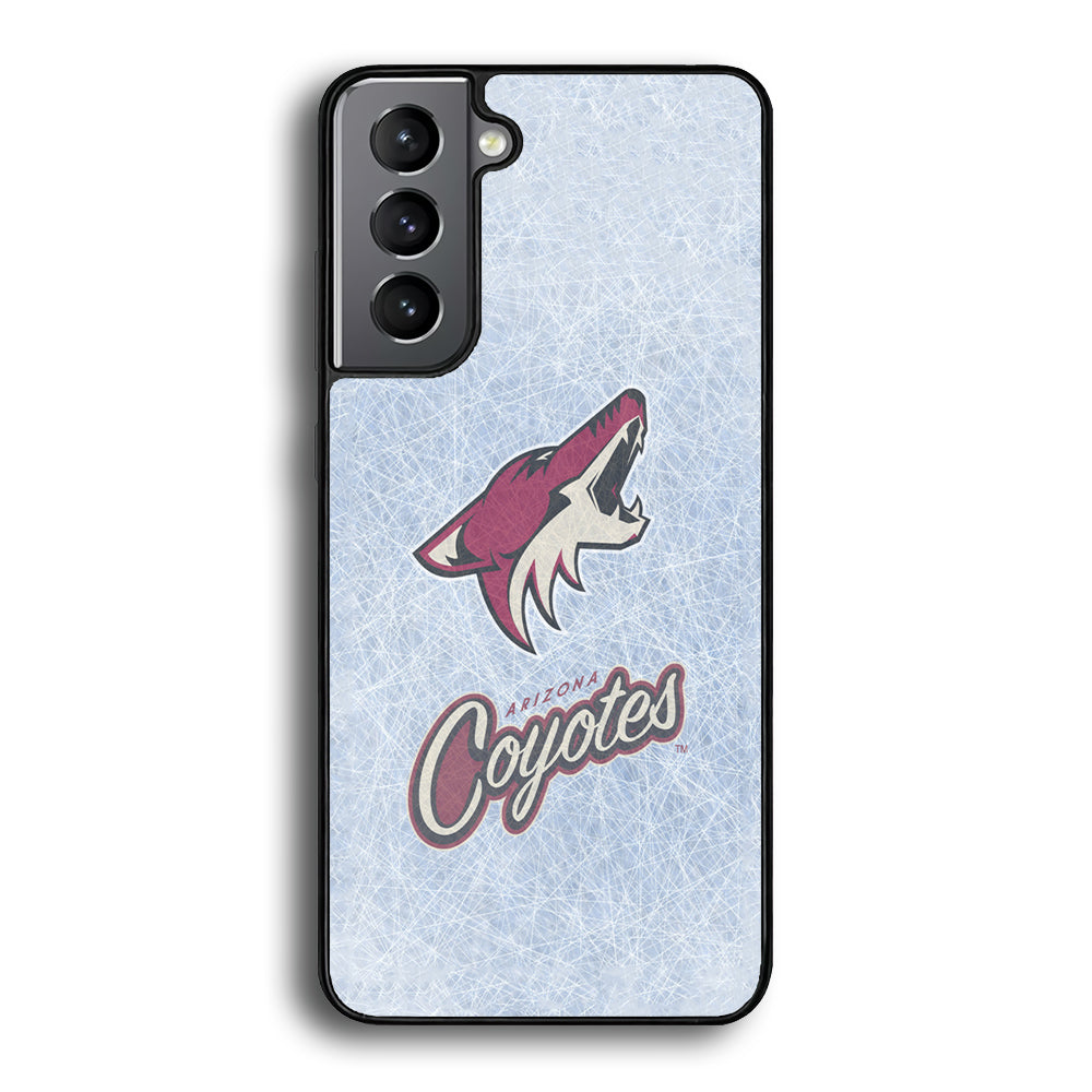 Hockey Arizona Coyotes NHL 002 Samsung Galaxy S21 Plus Case-Phone Case-Rubber Black (2D Case)-Altracase