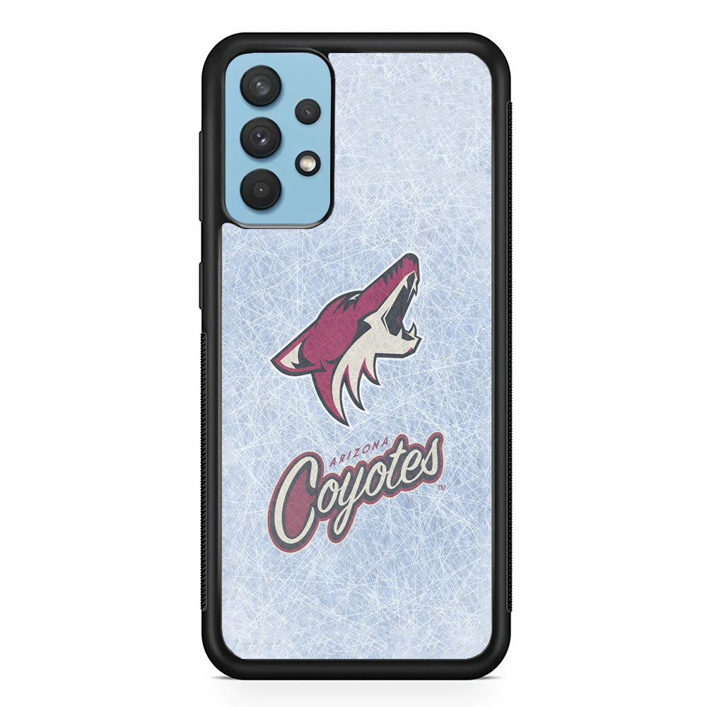 Hockey Arizona Coyotes NHL 002 Samsung Galaxy A32 Case-Phone Case-Rubber Black (2D Case)-Altracase