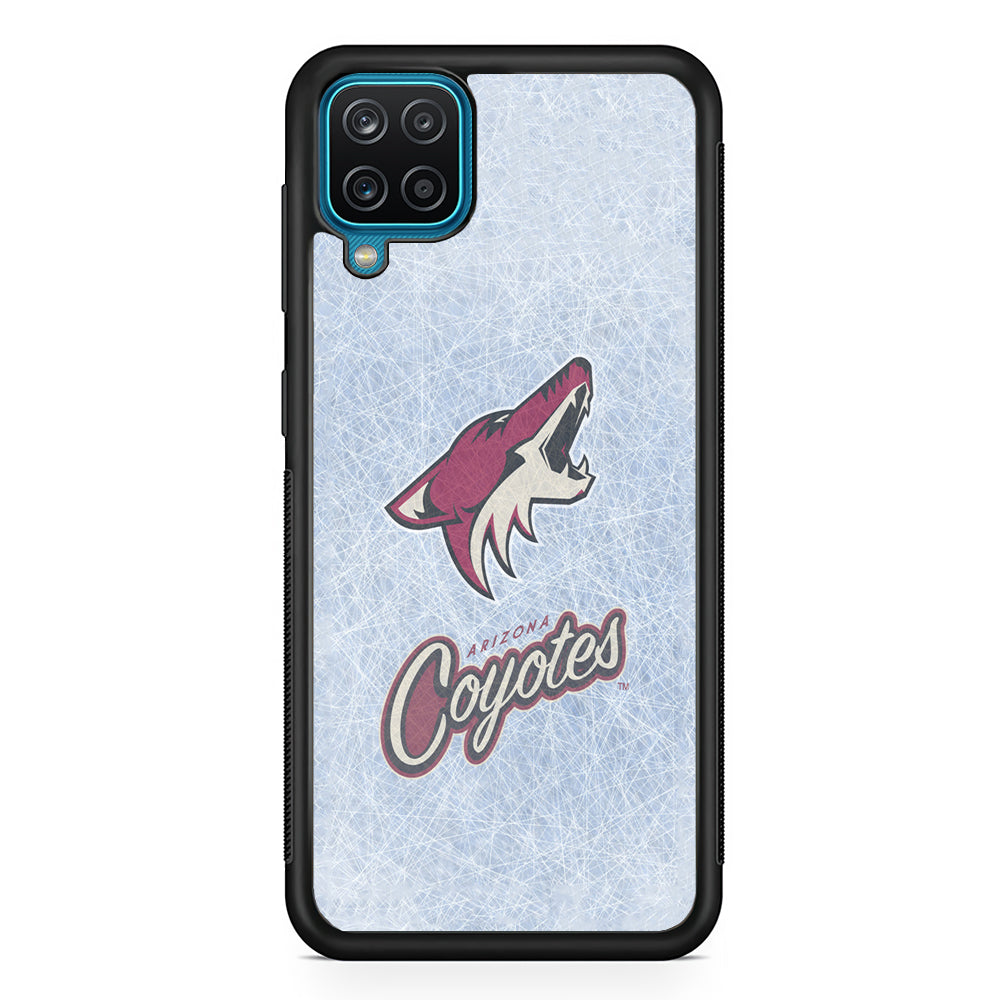 Hockey Arizona Coyotes NHL 002 Samsung Galaxy A12 Case-Phone Case-Rubber Black (2D Case)-Altracase