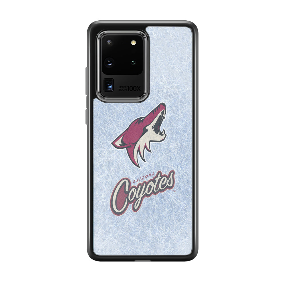 Hockey Arizona Coyotes NHL 002 Samsung Galaxy S20 Ultra Case-Phone Case-Rubber Black (2D Case)-Altracase