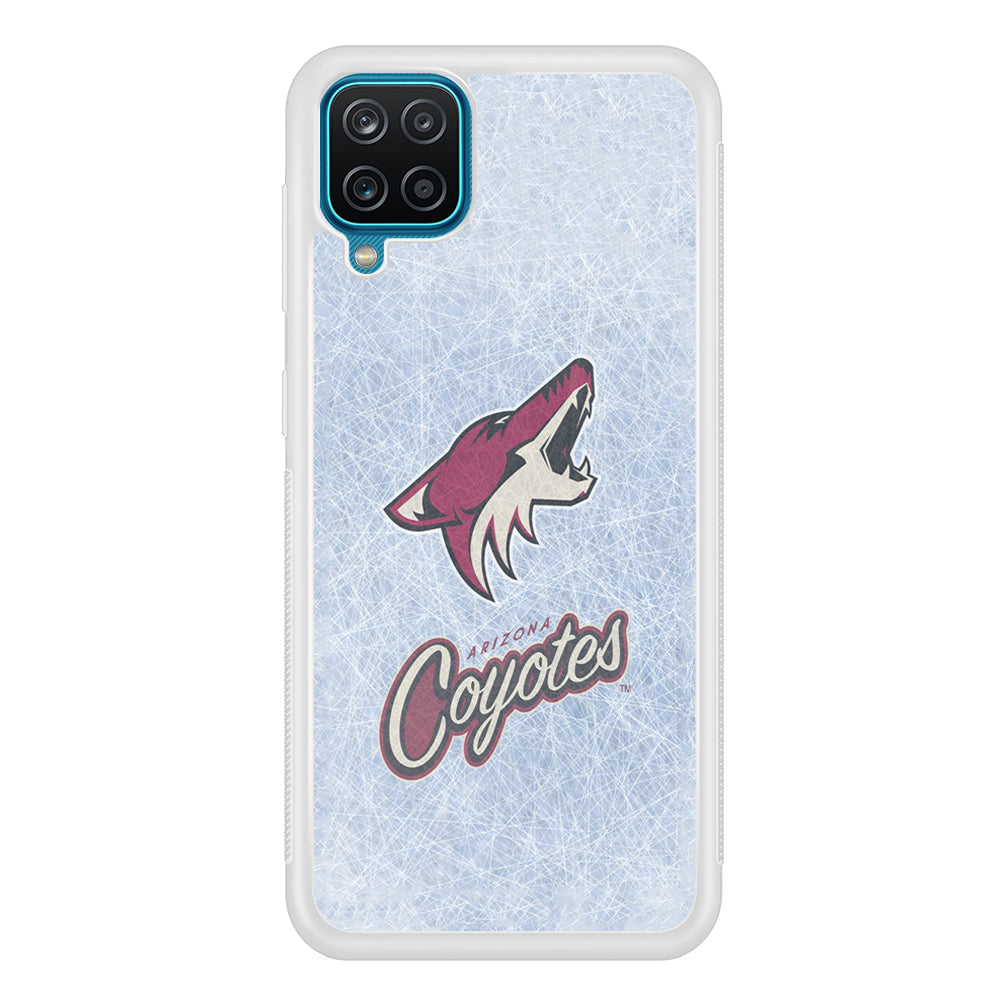 Hockey Arizona Coyotes NHL 002 Samsung Galaxy A12 Case-Phone Case-Rubber White (2D Case)-Altracase