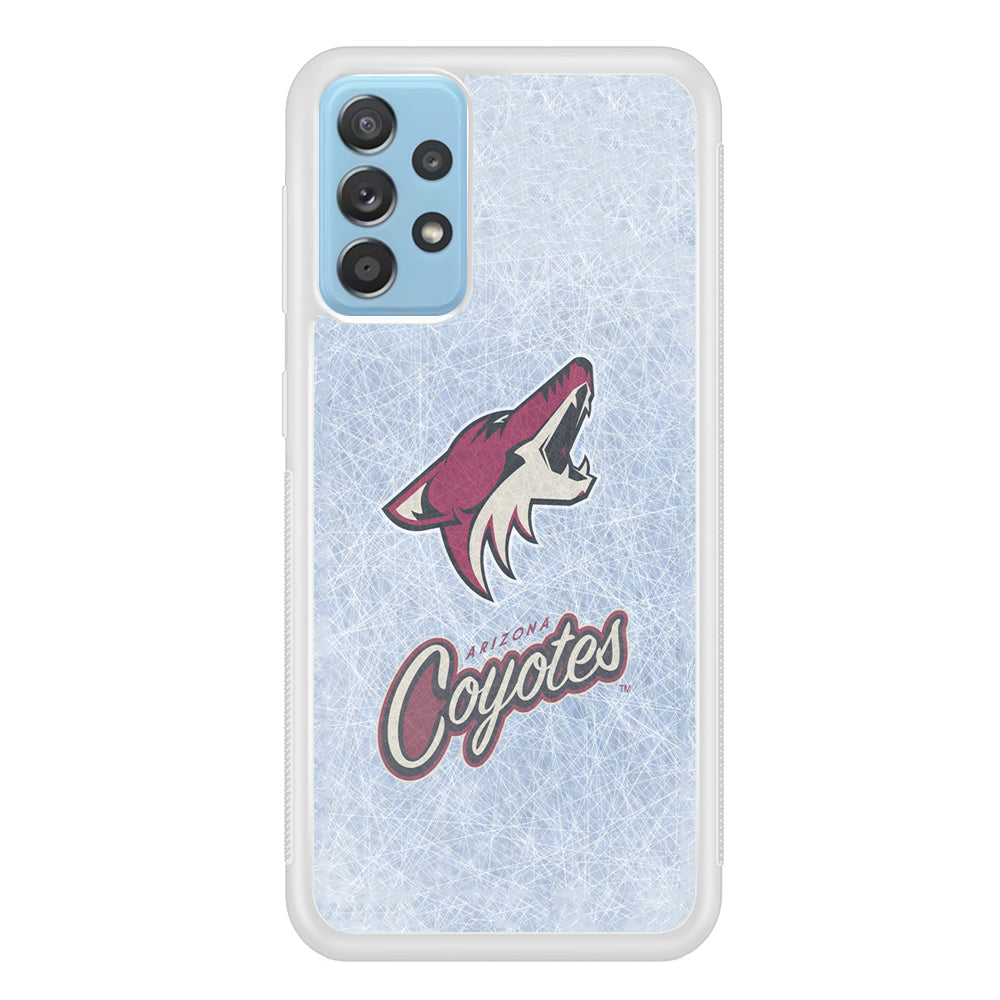 Hockey Arizona Coyotes NHL 002 Samsung Galaxy A52 Case-Phone Case-Rubber White (2D Case)-Altracase