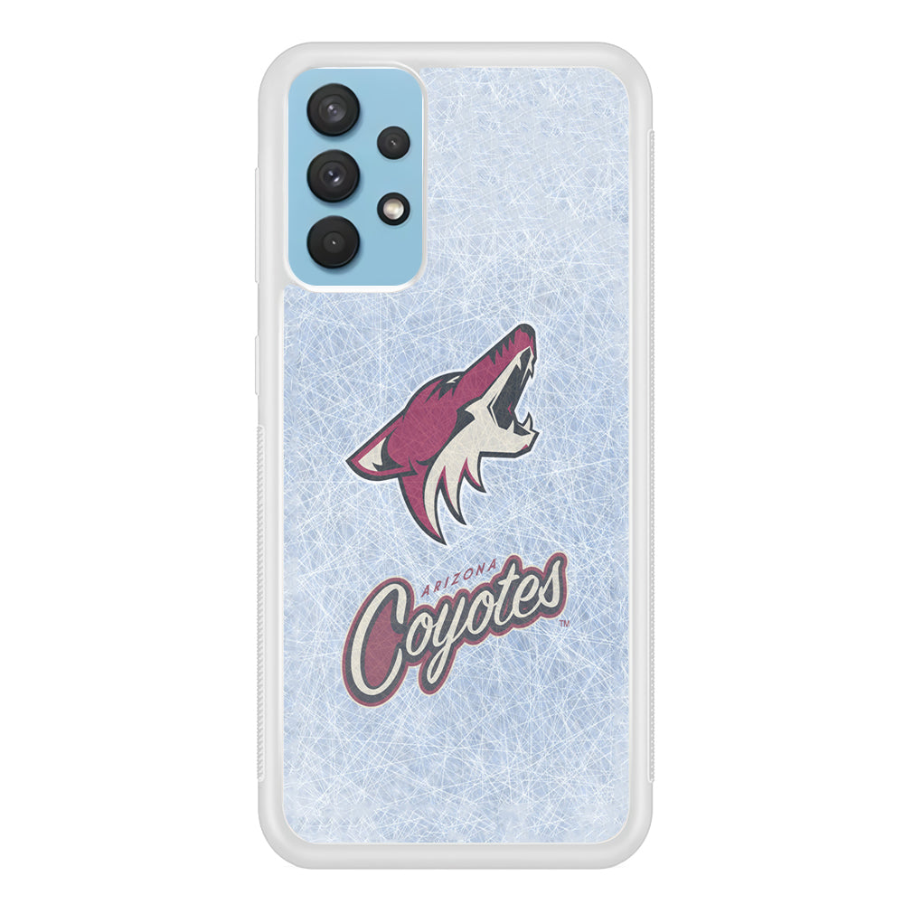 Hockey Arizona Coyotes NHL 002 Samsung Galaxy A32 Case-Phone Case-Rubber White (2D Case)-Altracase