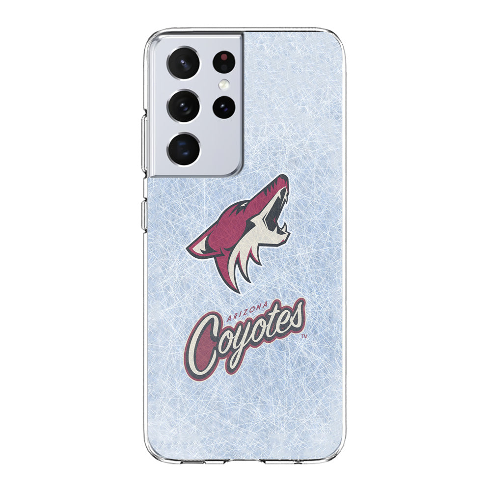 Hockey Arizona Coyotes NHL 002 Samsung Galaxy S23 Ultra Case-Phone Case-Clear Soft Case-Altracase