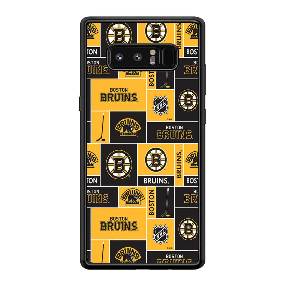 Hockey Boston Bruins NHL 001 Samsung Galaxy Note 8 Case-Phone Case-Rubber Black (2D Case)-Altracase