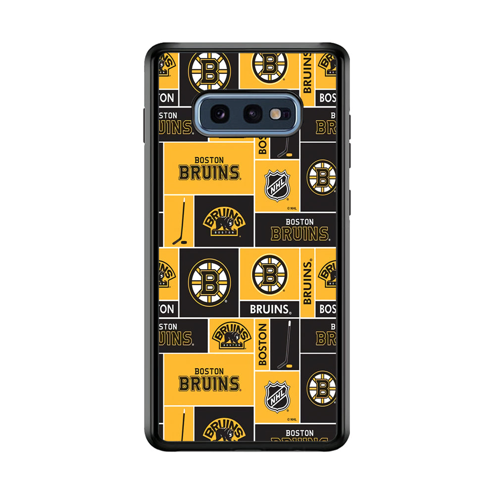 Hockey Boston Bruins NHL 001 Samsung Galaxy S10E Case-Phone Case-Rubber Black (2D Case)-Altracase