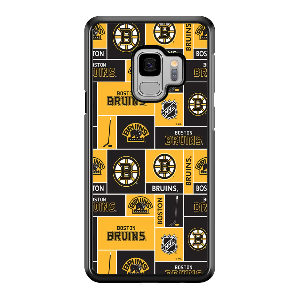 Hockey Boston Bruins NHL 001 Samsung Galaxy S9 Case-Phone Case-Rubber Black (2D Case)-Altracase