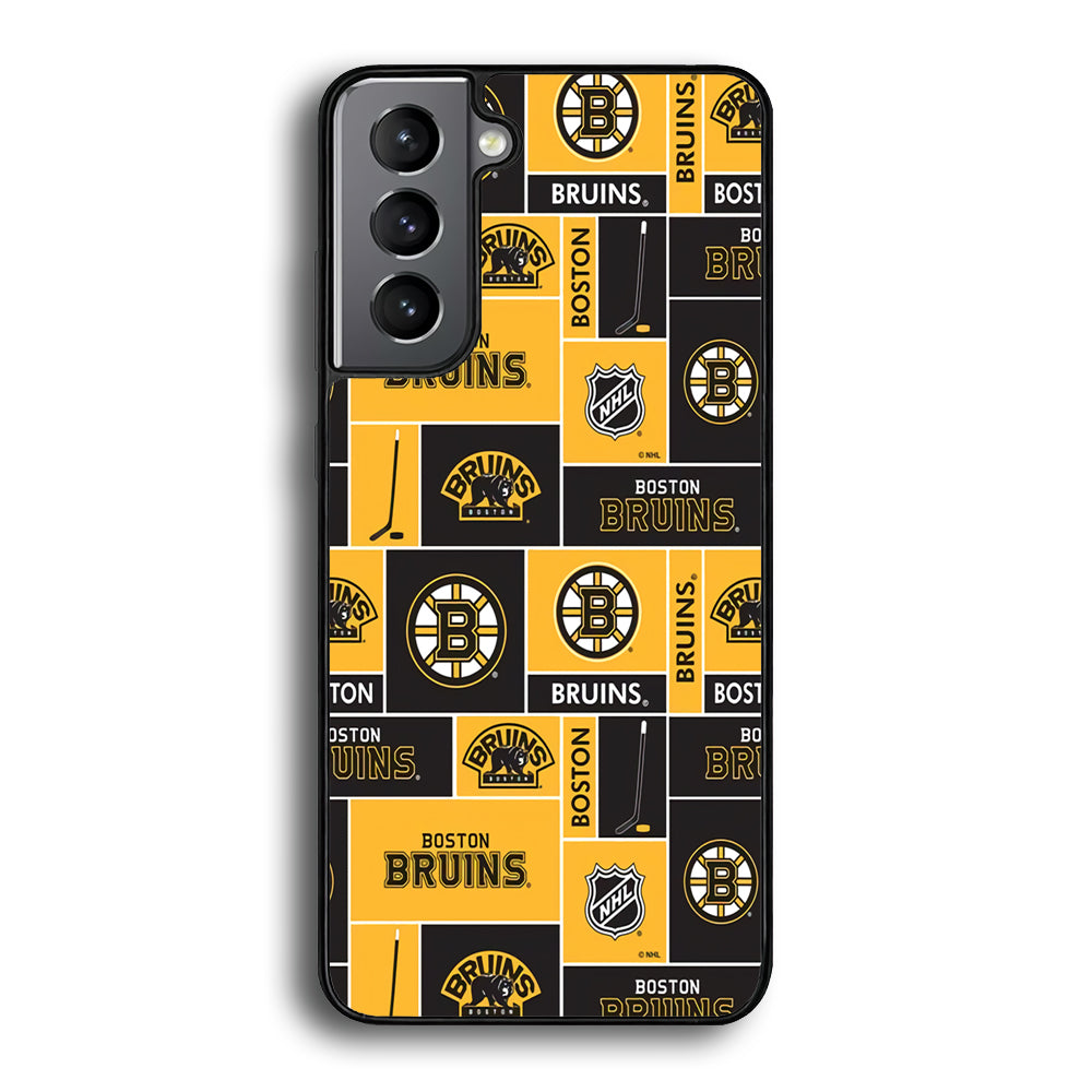 Hockey Boston Bruins NHL 001 Samsung Galaxy S21 Plus Case-Phone Case-Rubber Black (2D Case)-Altracase