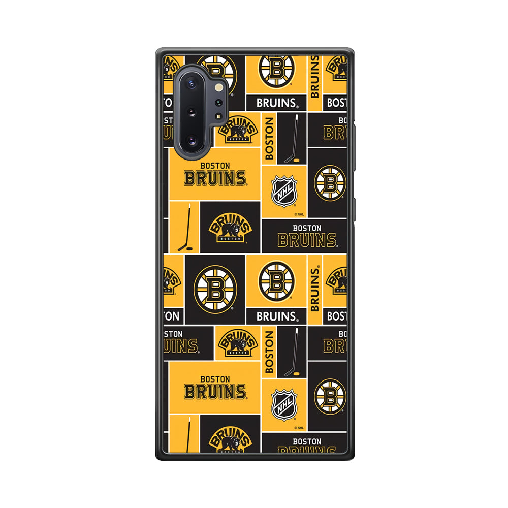 Hockey Boston Bruins NHL 001 Samsung Galaxy Note 10 Plus Case-Phone Case-Rubber Black (2D Case)-Altracase