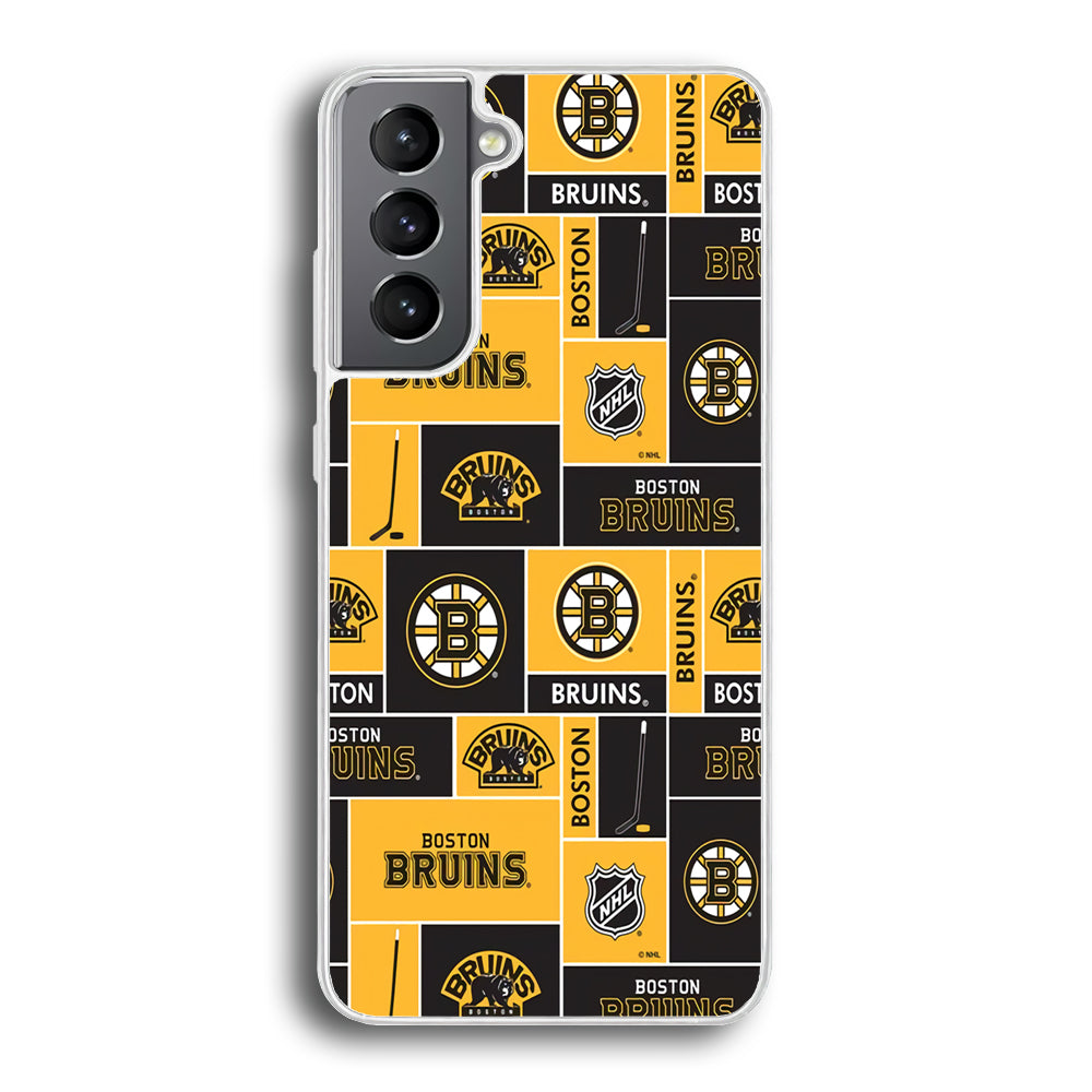 Hockey Boston Bruins NHL 001 Samsung Galaxy S21 Plus Case-Phone Case-Rubber White (2D Case)-Altracase