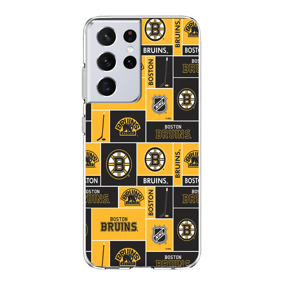 Hockey Boston Bruins NHL 001 Samsung Galaxy S21 Ultra Case-Phone Case-Clear Soft Case-Altracase