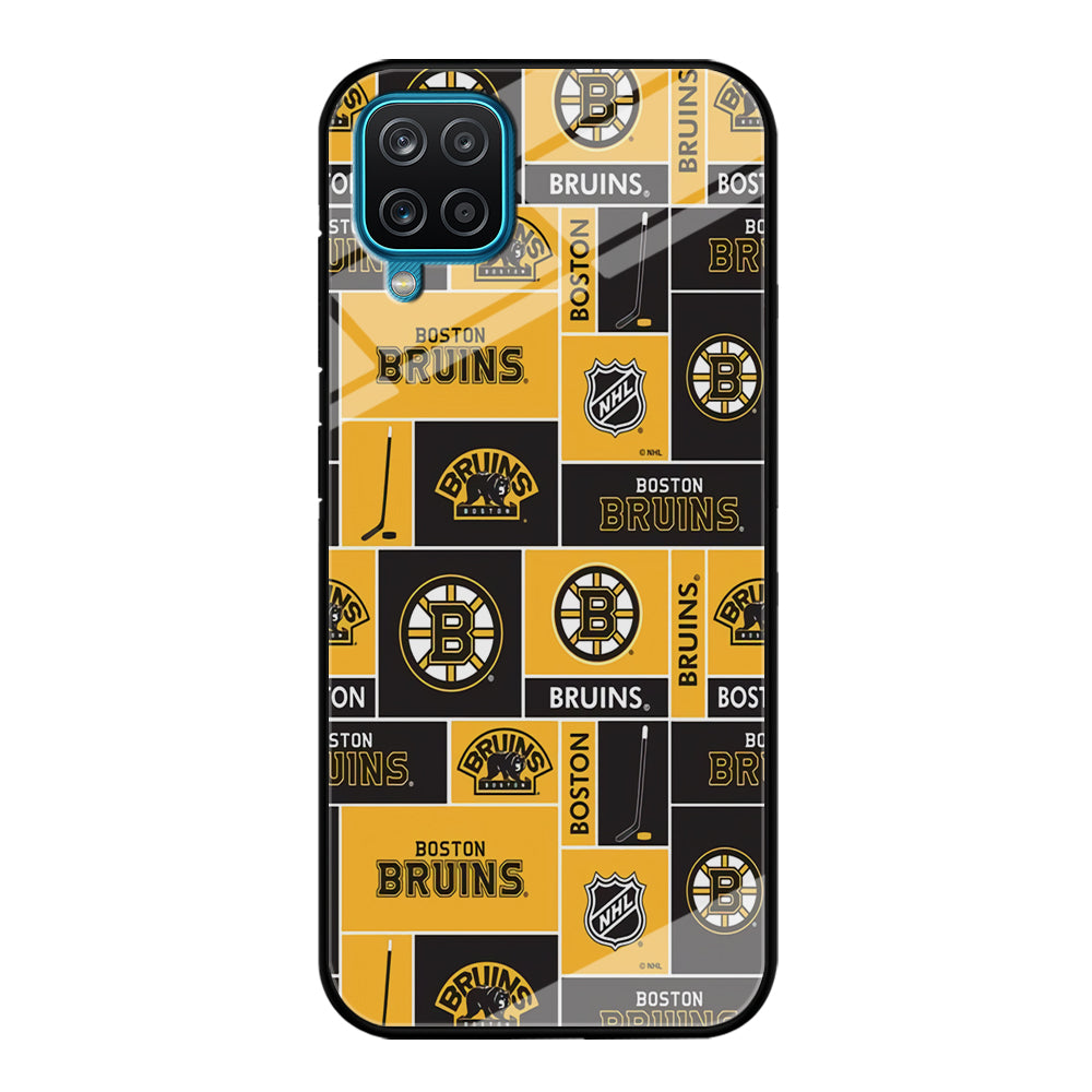Hockey Boston Bruins NHL 001 Samsung Galaxy A12 Case-Phone Case-Tempered Glass Case-Altracase