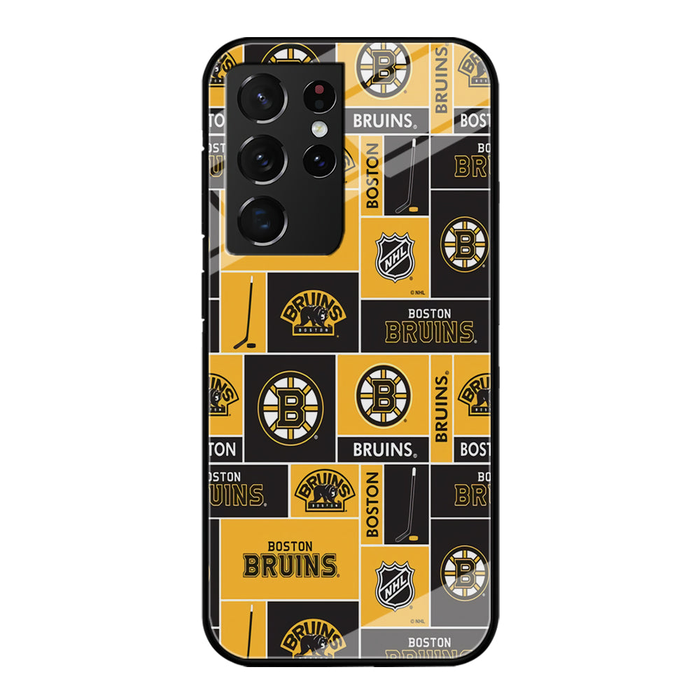 Hockey Boston Bruins NHL 001 Samsung Galaxy S22 Ultra Case-Phone Case-Tempered Glass Case-Altracase
