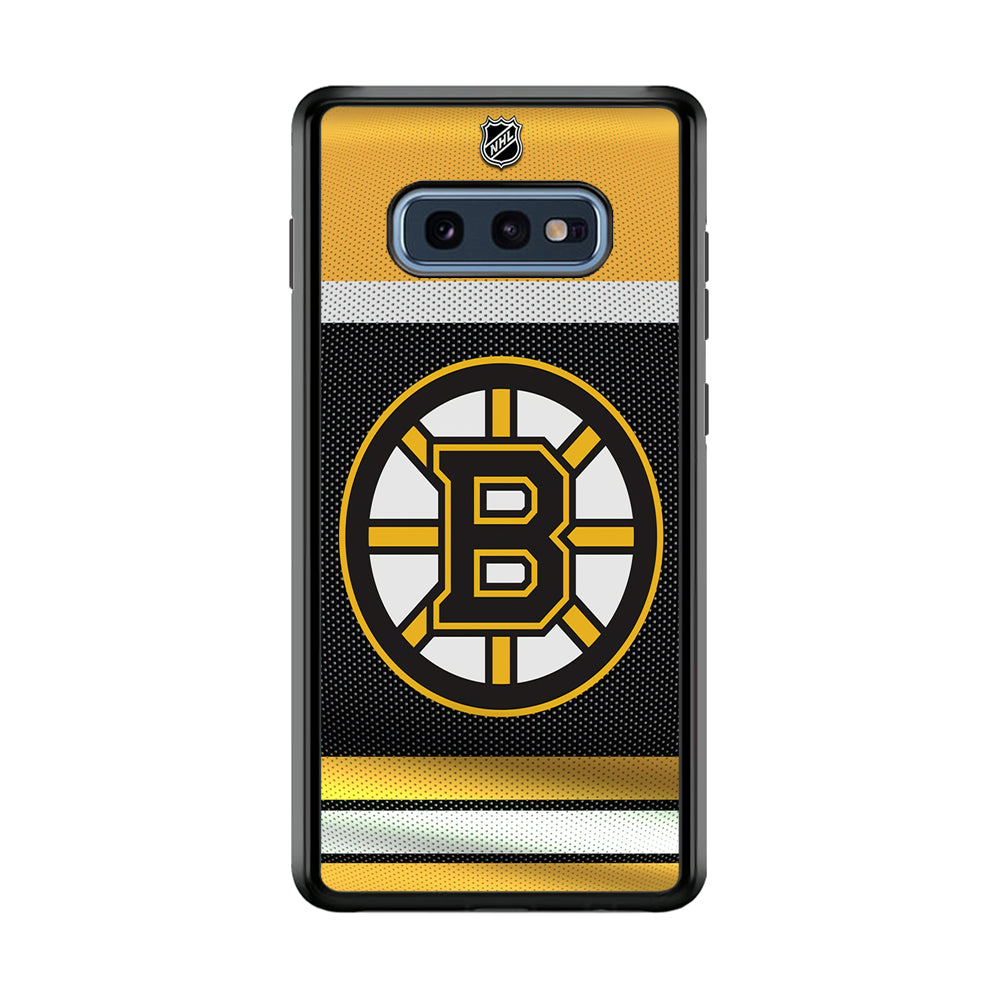 Hockey Boston Bruins NHL 002 Samsung Galaxy S10E Case-Phone Case-Rubber Black (2D Case)-Altracase
