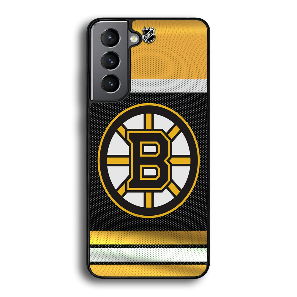 Hockey Boston Bruins NHL 002 Samsung Galaxy S21 Plus Case-Phone Case-Rubber Black (2D Case)-Altracase